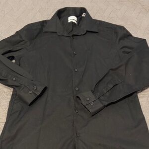 Calvin Klein Black Slim Fit Button up Shirt